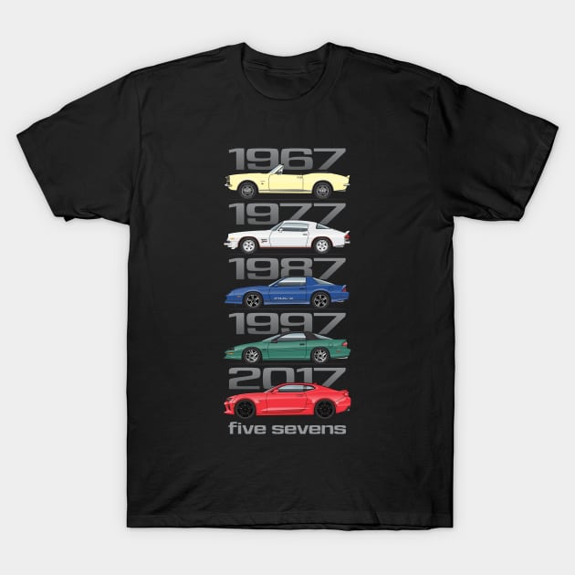 five sevens T-Shirt by ArtOnWheels